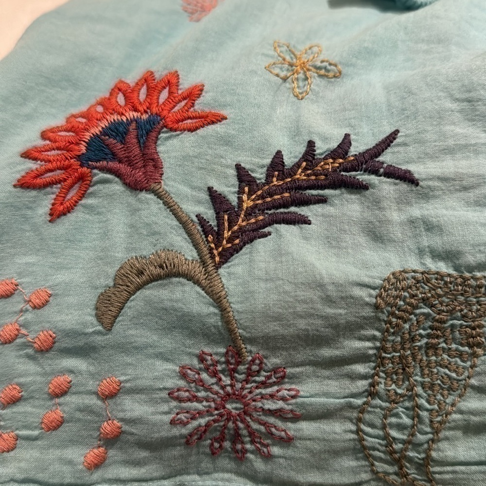 Johnny Was heavily embroidered “Lucy” artesian blouse NWT - Picture 11 of 16